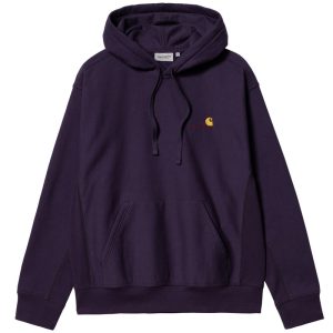 Carhartt American Script Cassis Hoodie.