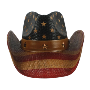 Amerikansk flagga stråcowboyhatt