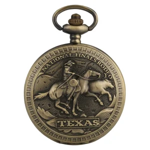 Antik western rodeo texas kvarts fickur