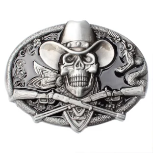 Cowboyskalle bältespänne – westernstil