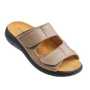 Embla Damsandal Beige med elastisk insida – Ergoflex