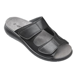 Embla Damsandal Svart med elastisk insida – Ergoflex