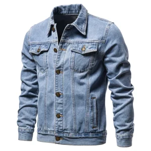 Herr western denimjacka
