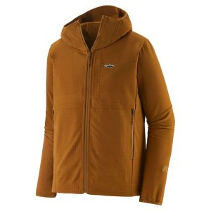 Patagonia M’s R1 Techface Fitz Roy Trout Hoody Shelter Brown