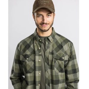 Pinewood Lumbo Shirt Olive/Suede Brown