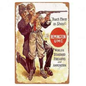Remington umc cowboy metallväggplatta