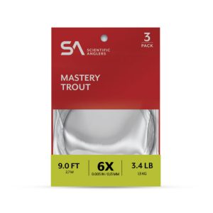 Scientific Anglers Mastery Nylon Trout Leader 9′ 3-pack