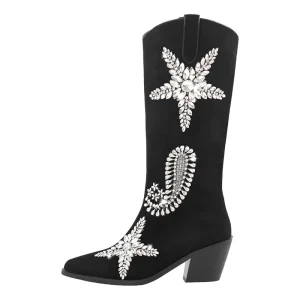 Stjärnljus strassmocka cowgirlboots