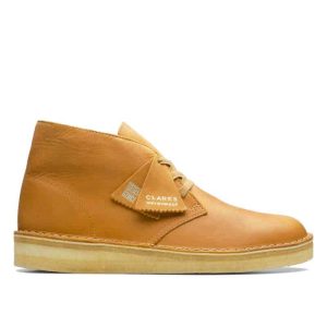 Clarks Desert Coal Tan Leather.