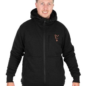 Fox Collection Sherpa Hoody Black/Orange